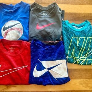 Nike Red and Blue Short Sleeve Tees